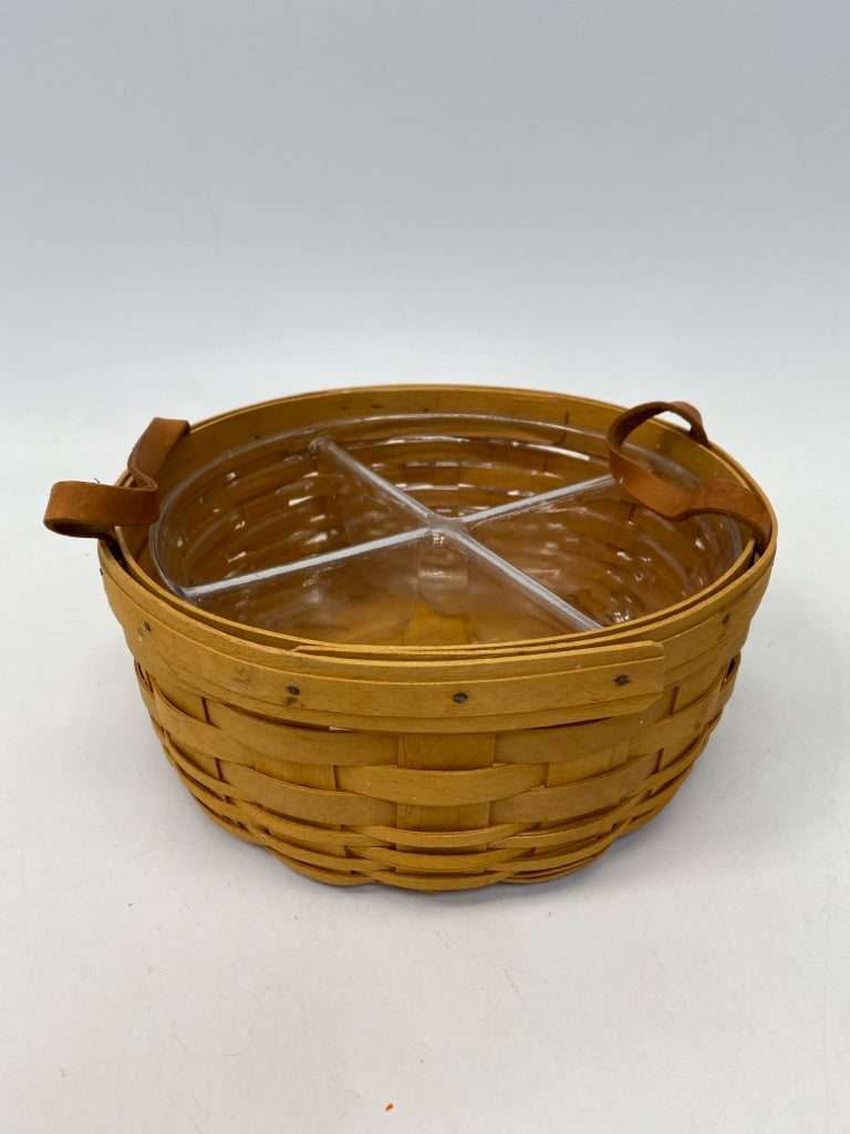 Longaberger Brown Woven Wood Basket