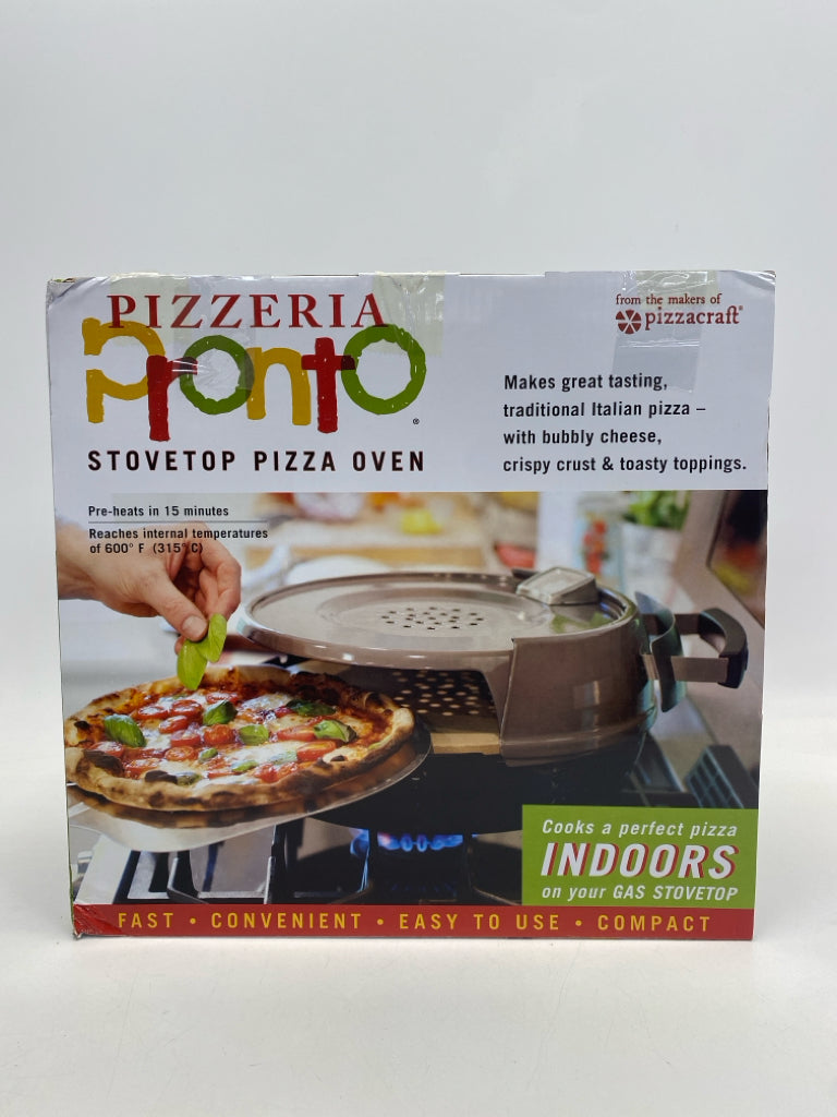 NEW/BOX Pizzeria Pronto Stovetop Pizza Oven