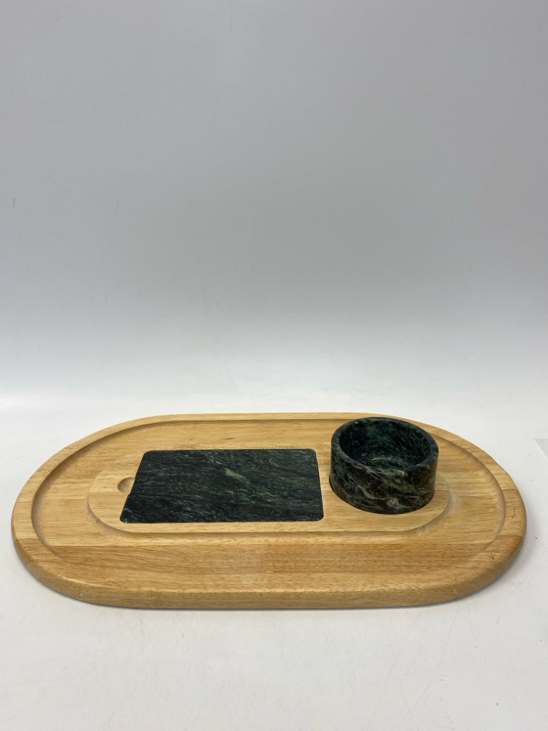Natural Green Serving Piece