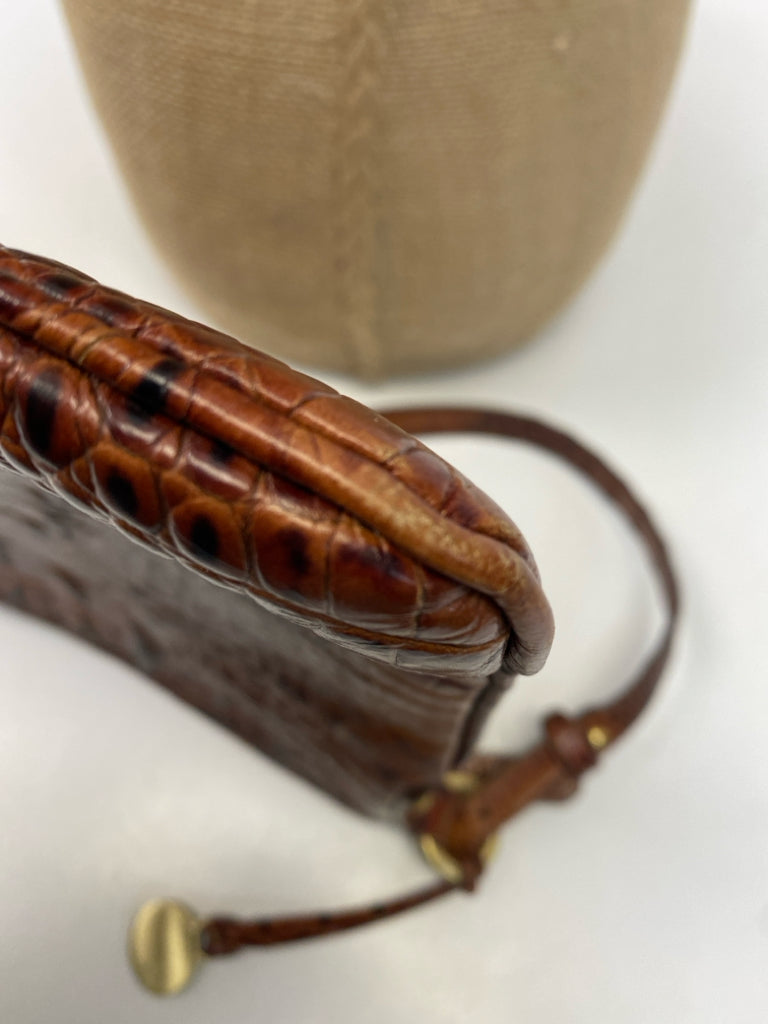 Brahmin Brown Embossed Crossbody