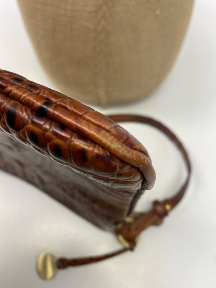 Brahmin Brown Embossed Crossbody