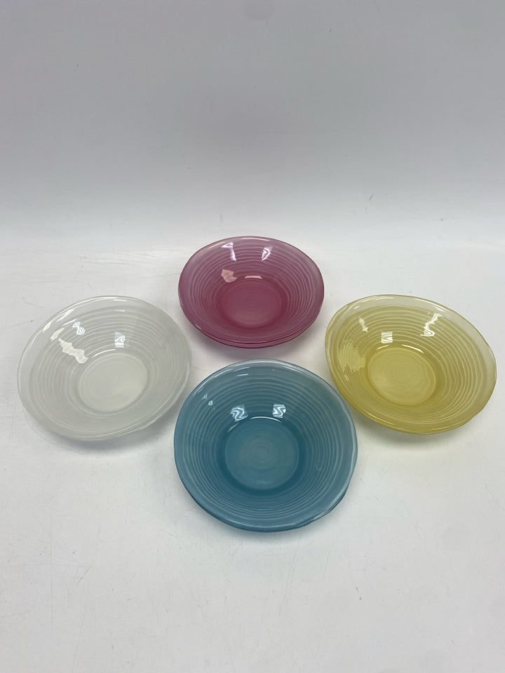 Multi Color Frosted Glass Bowl(s)