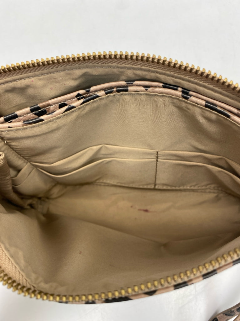 Freshly Picked Brown Black Animal Print Wristlet