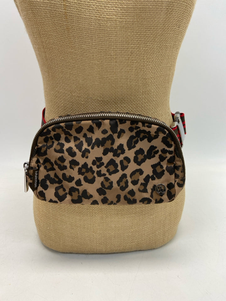 Lululemon Brown Black Animal Print Belt Bag