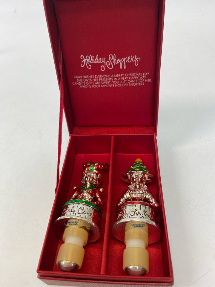 NEW/BOX Neiman Marcus Silver Red/Gold Christmas