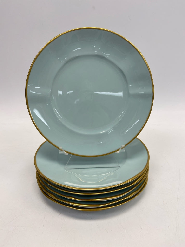 Anna Weatherly Designs Blue Gold Trimmed Plate (s)