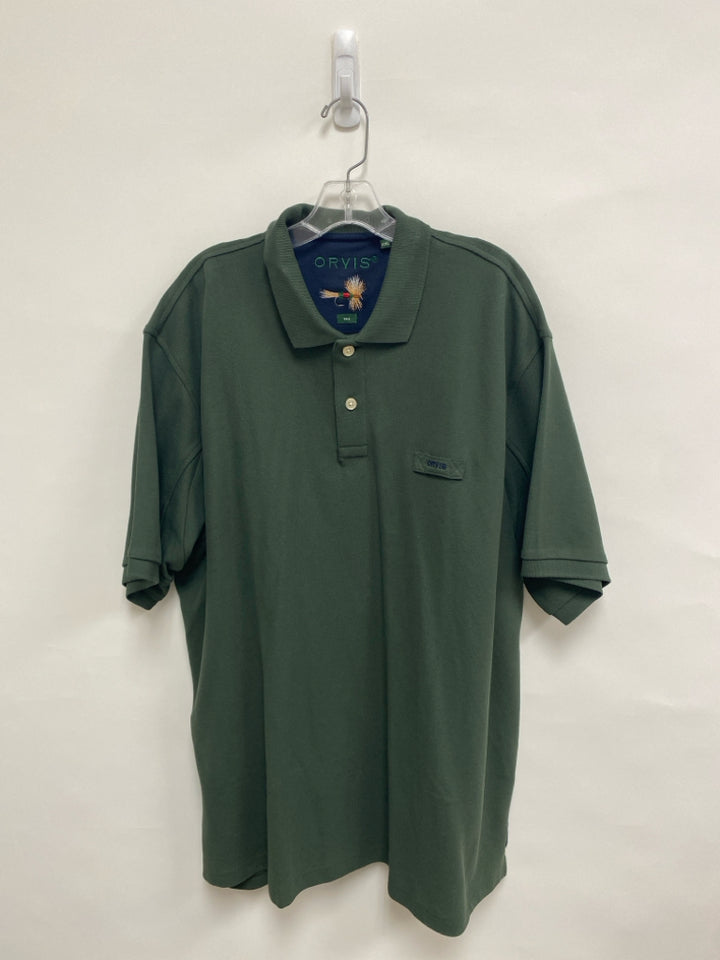 Orvis Size XXL Dark Green Polo Men&