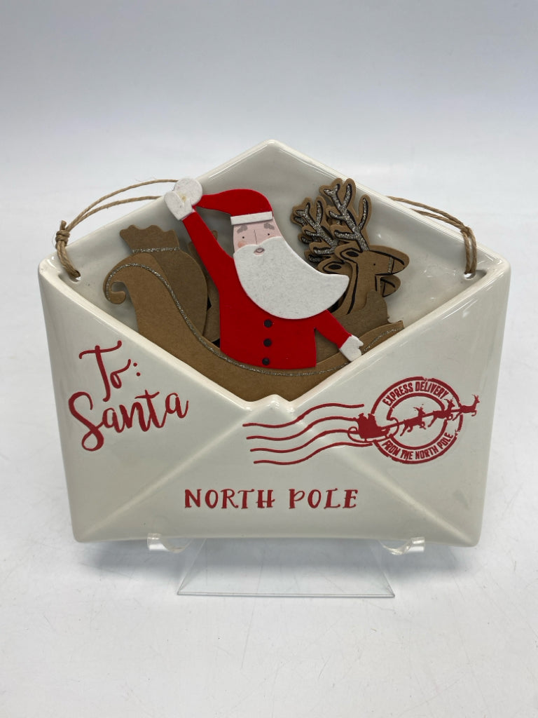 Mudpie White Red Ceramic Christmas