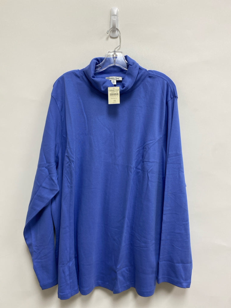 NWT Coldwater Creek Size 3X Periwinkle Turtleneck Plus Size Top