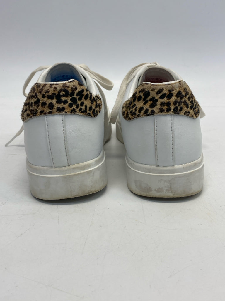 Skechers US Shoe Size 10 White Brown/Blk Lace-up Sneakers