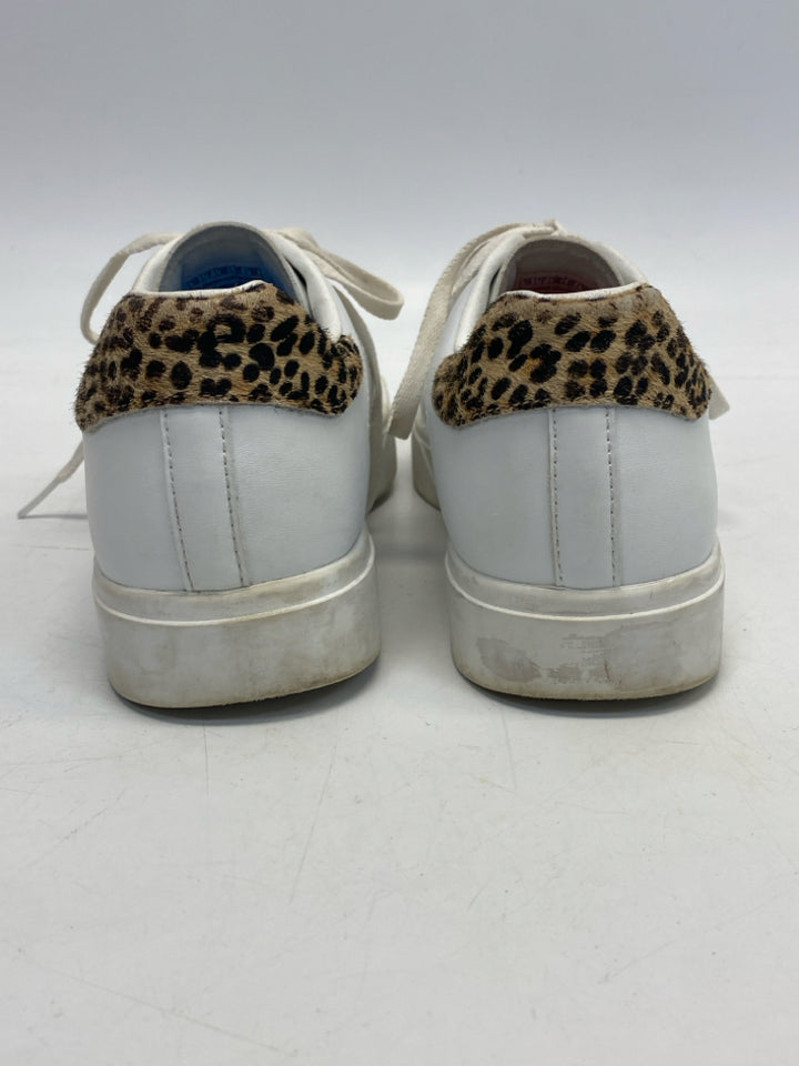 Skechers US Shoe Size 10 White Brown/Blk Lace-up Sneakers