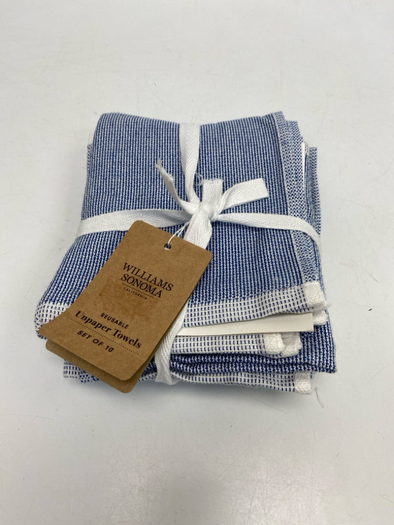 NWT Williams-Sonoma Blue White Tea Towel