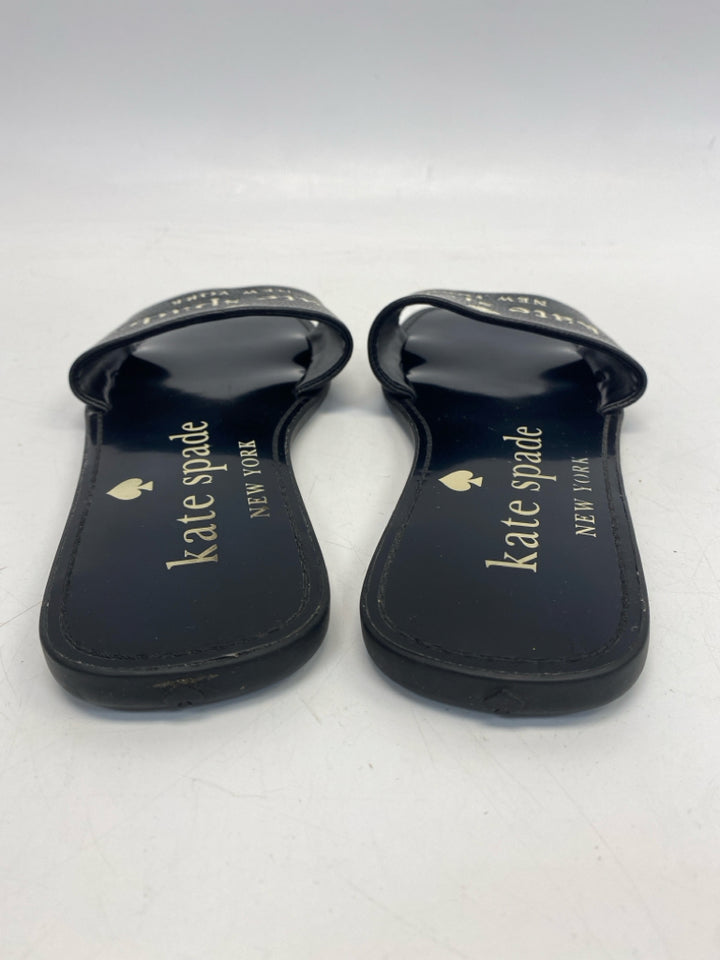 Kate Spade  Size 8 Black Cream Word(s) Sandals