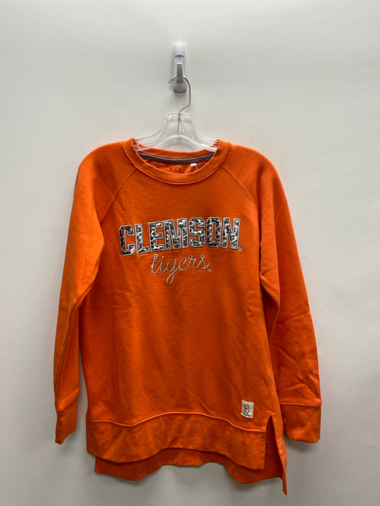 Size S Orange Clemson Ladies Sweatshirt