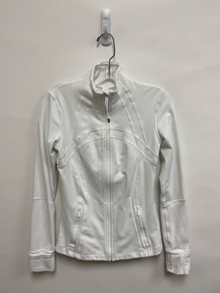Lululemon Size 6 White Zip Down Athletic Jacket