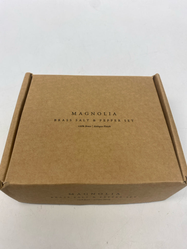 Magnolia Home Brass Salt/Pepper