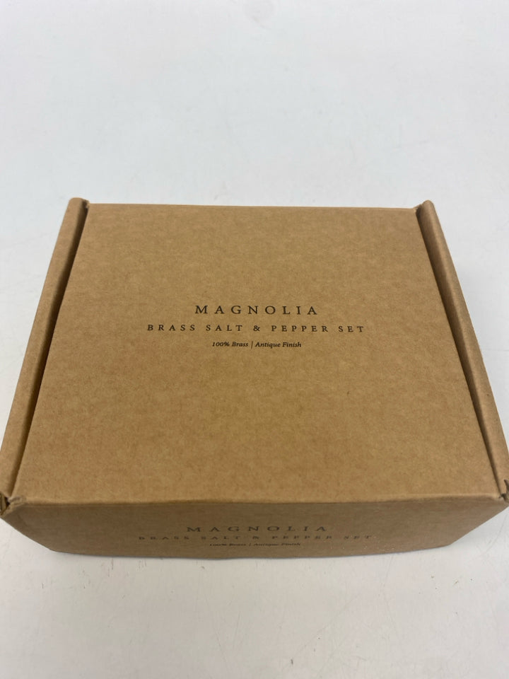 Magnolia Home Brass Salt/Pepper
