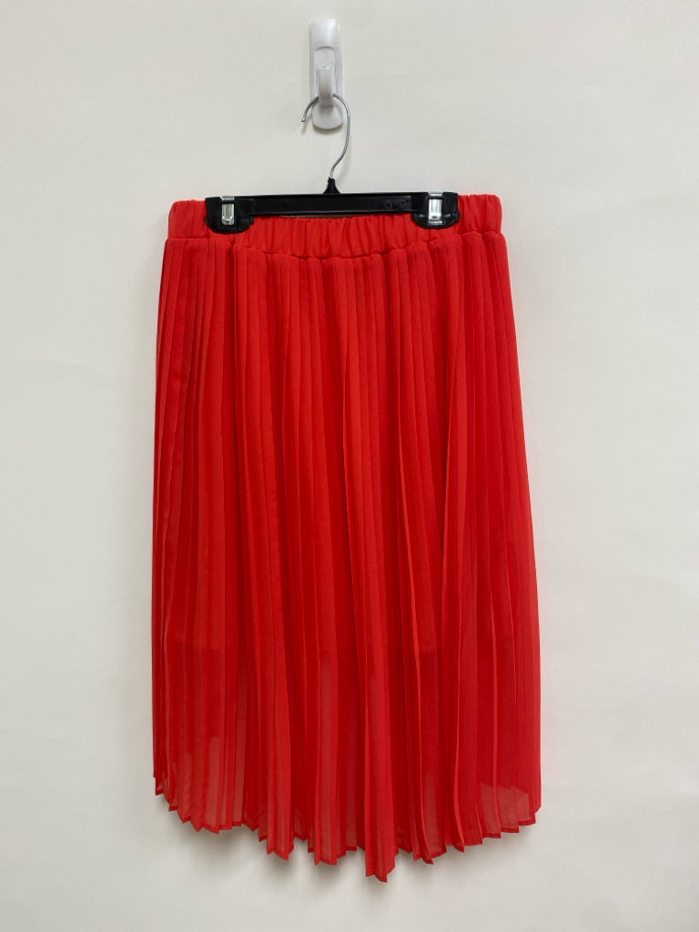 MNG Size XS Red Pleated Ladies Skirt