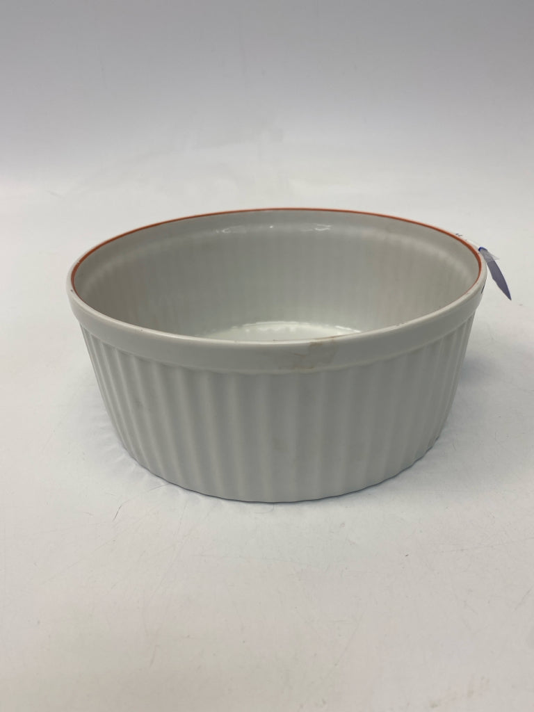White Orange Words Bakeware