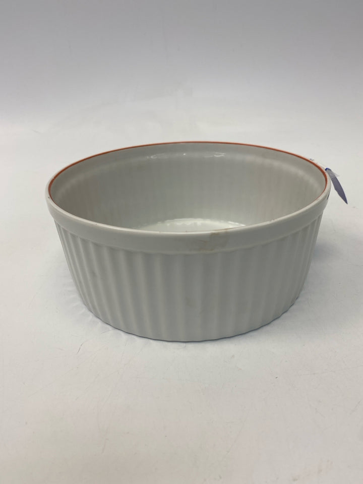 White Orange Words Bakeware