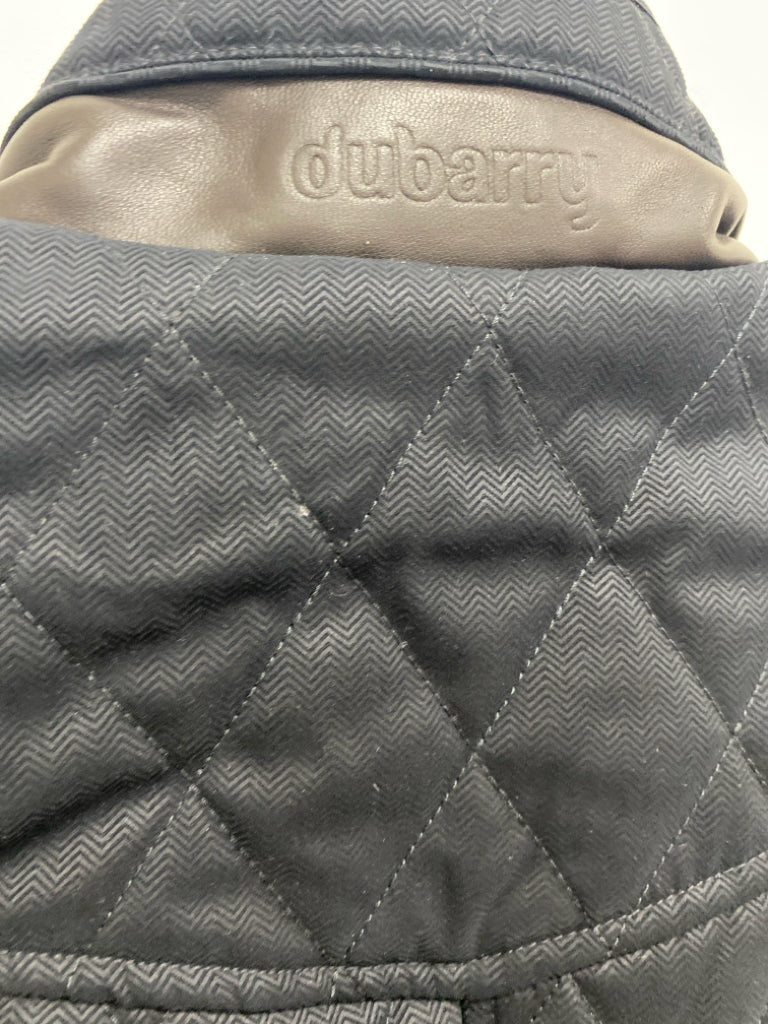 Dubarry of Ireland Size 36 Black Quilted Zip Down Ladies Jacket