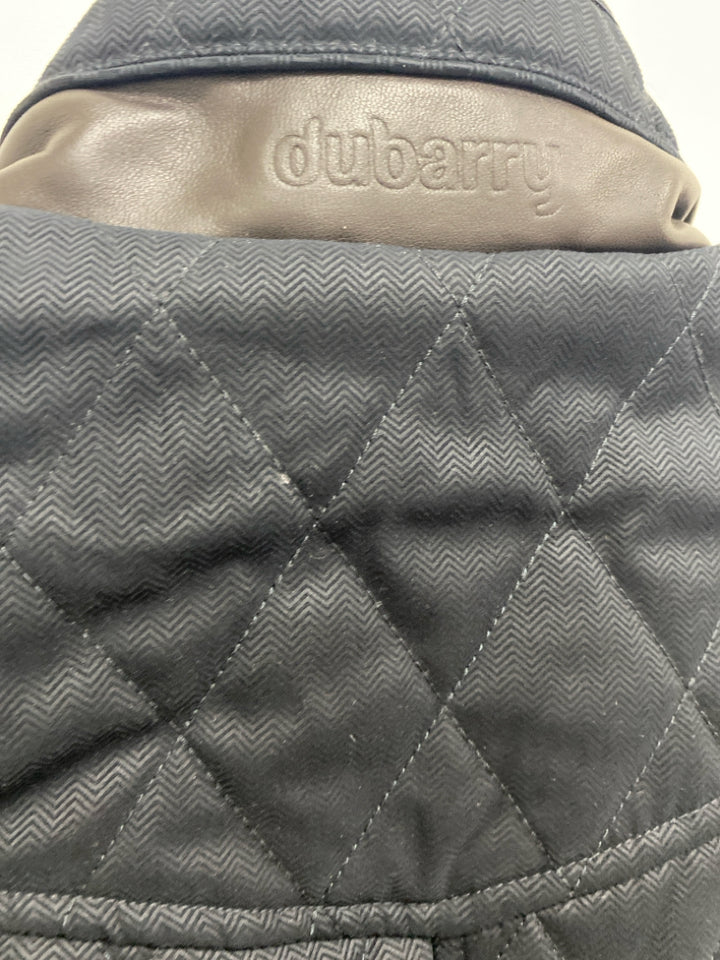 Dubarry of Ireland Size 36 Black Quilted Zip Down Ladies Jacket