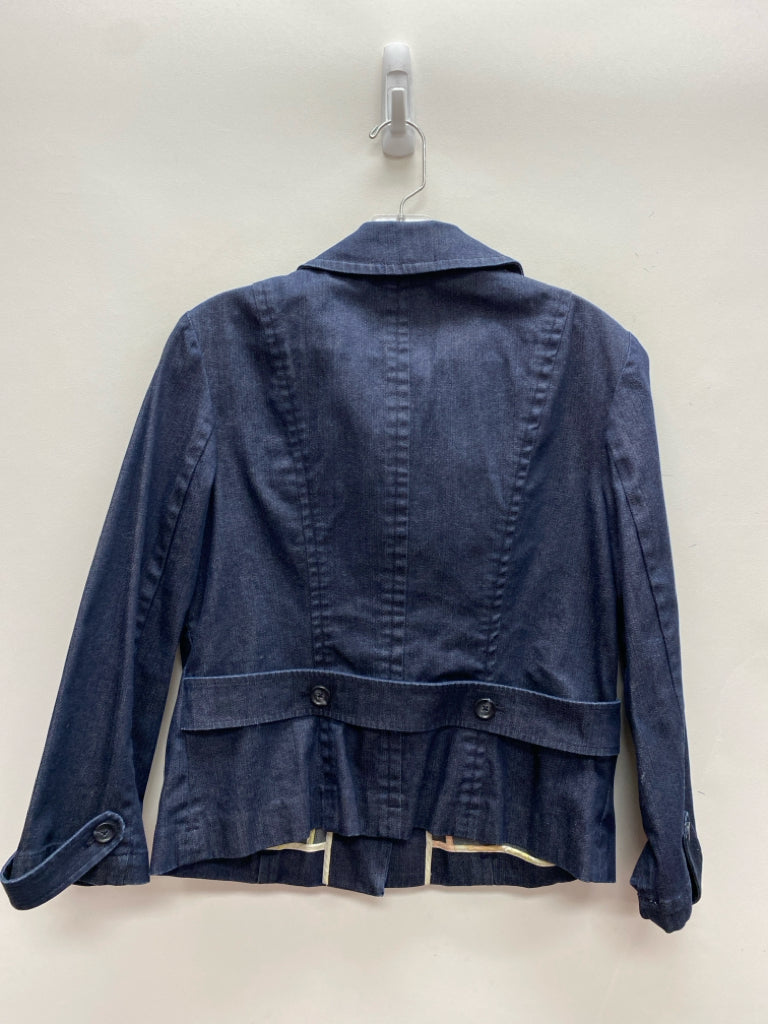 Ann Taylor Size 8 Dark Blue Button Up Ladies Jacket