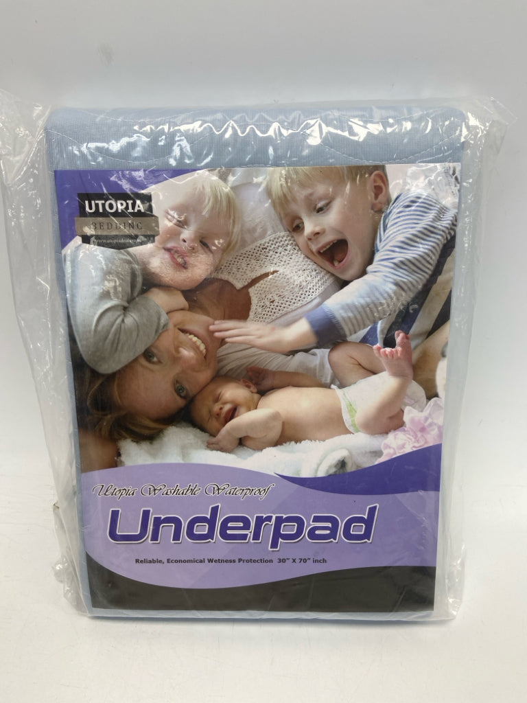 NEW/PKG Pale Blue Mattress Pad