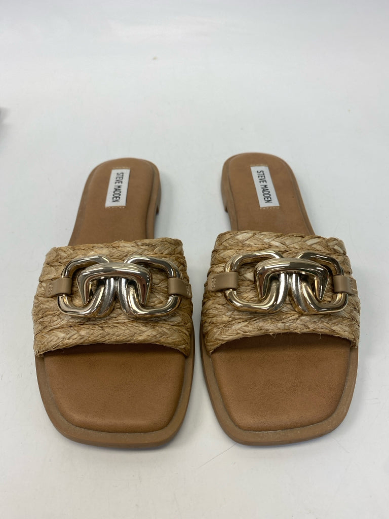 Steve Madden  Size 7.5 Natural Silver Accent(s) Sandals