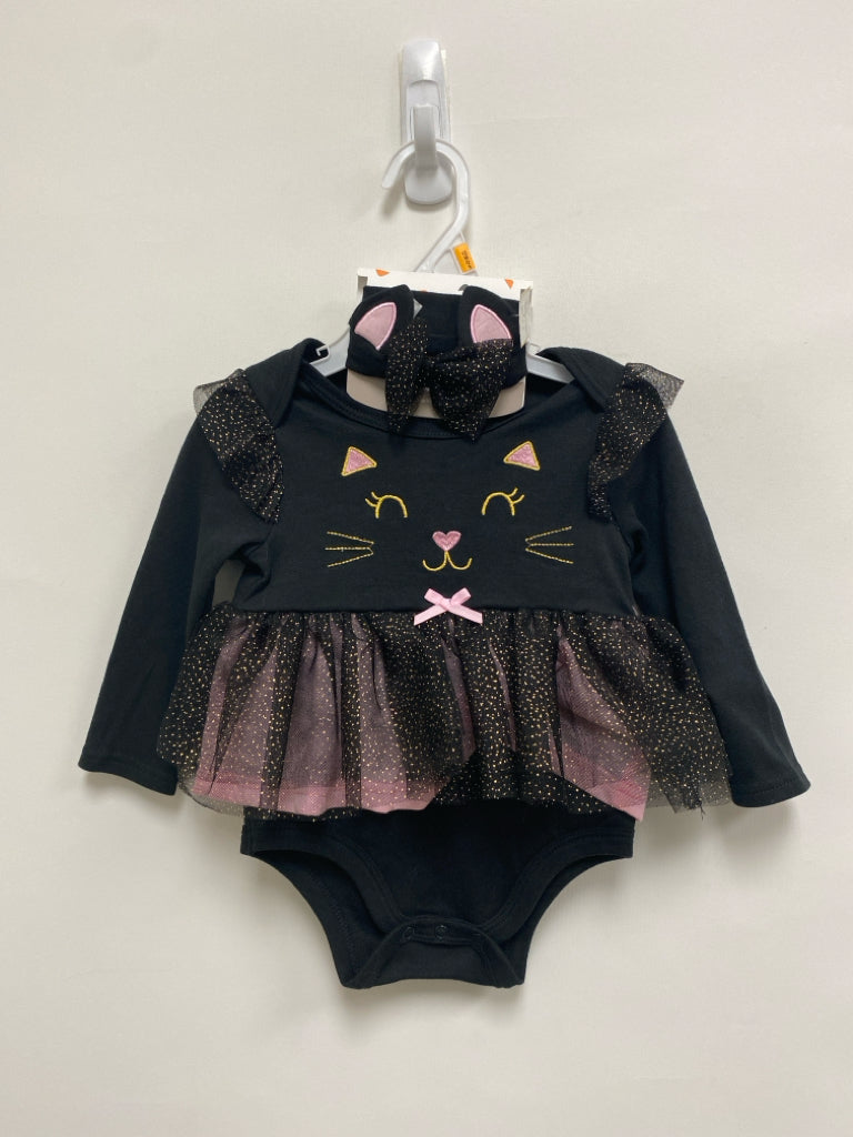 NWT SIZE 12M Black Gold/Pink Girl&