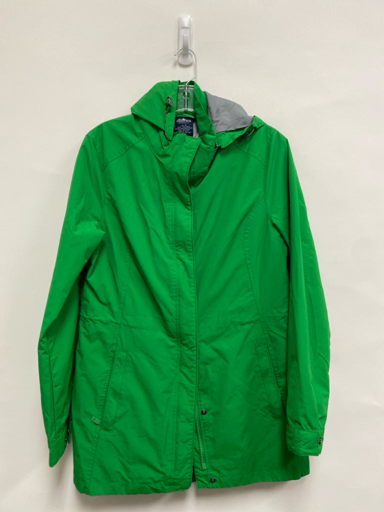Charles River Apparel Size S Green Zipper Button Down Ladies Rain Coat