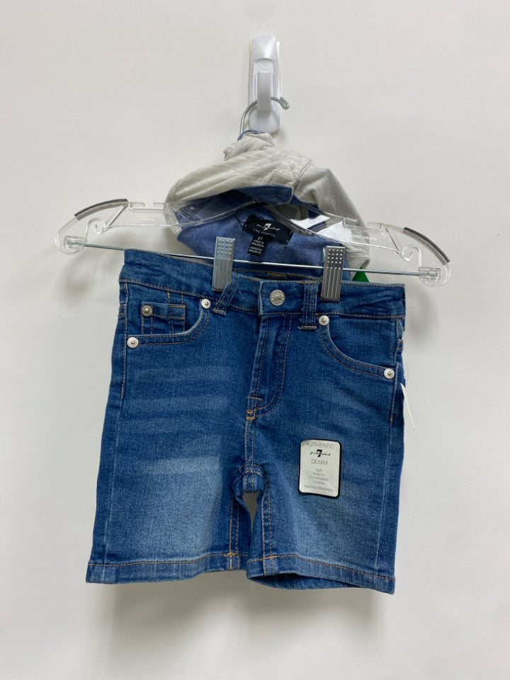 NWT 7/Mankind SIZE 2T Cream Denim Polo Boy&