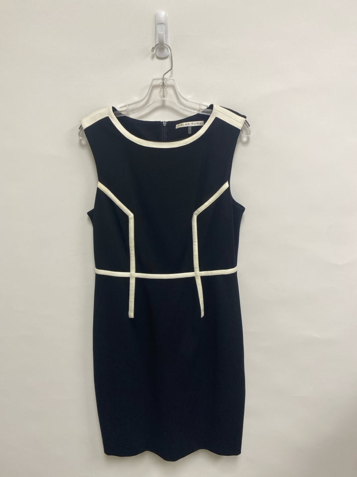 Trina Turk Size 10 Black White Sleeveless Ladies Dress