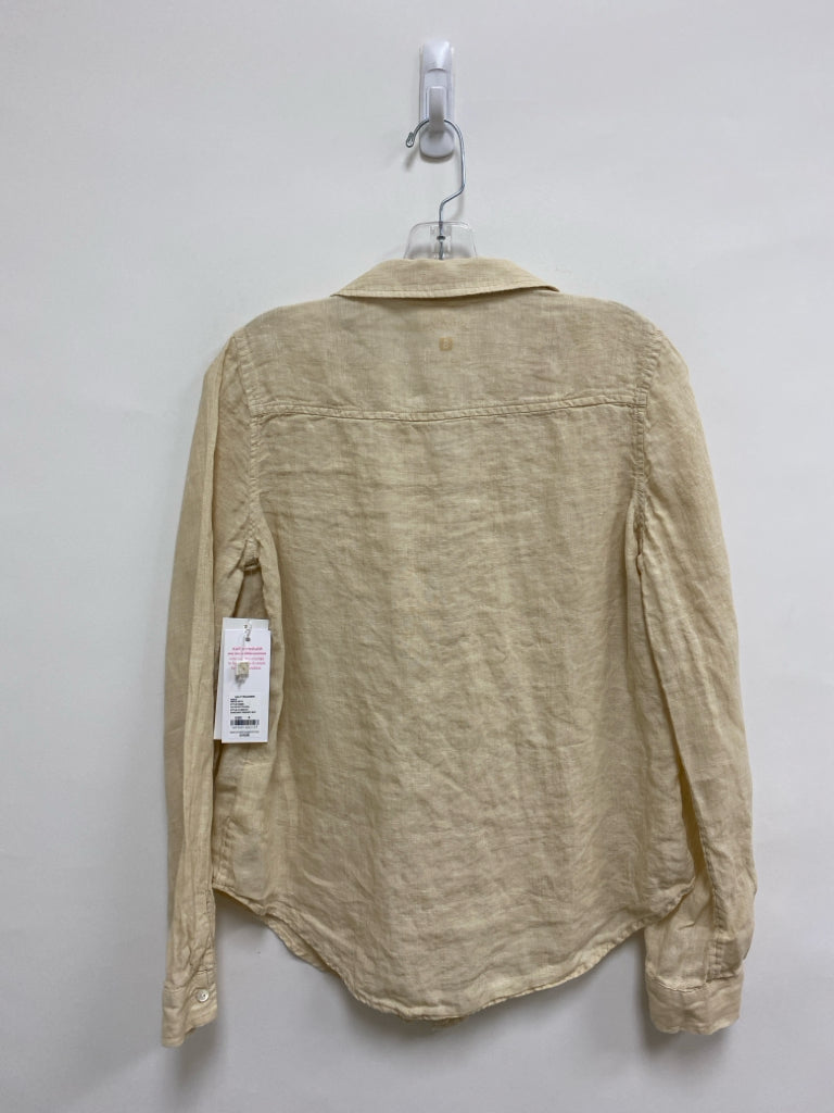NWT LILLY PULITZER Size S Cream Linen Ladies Top