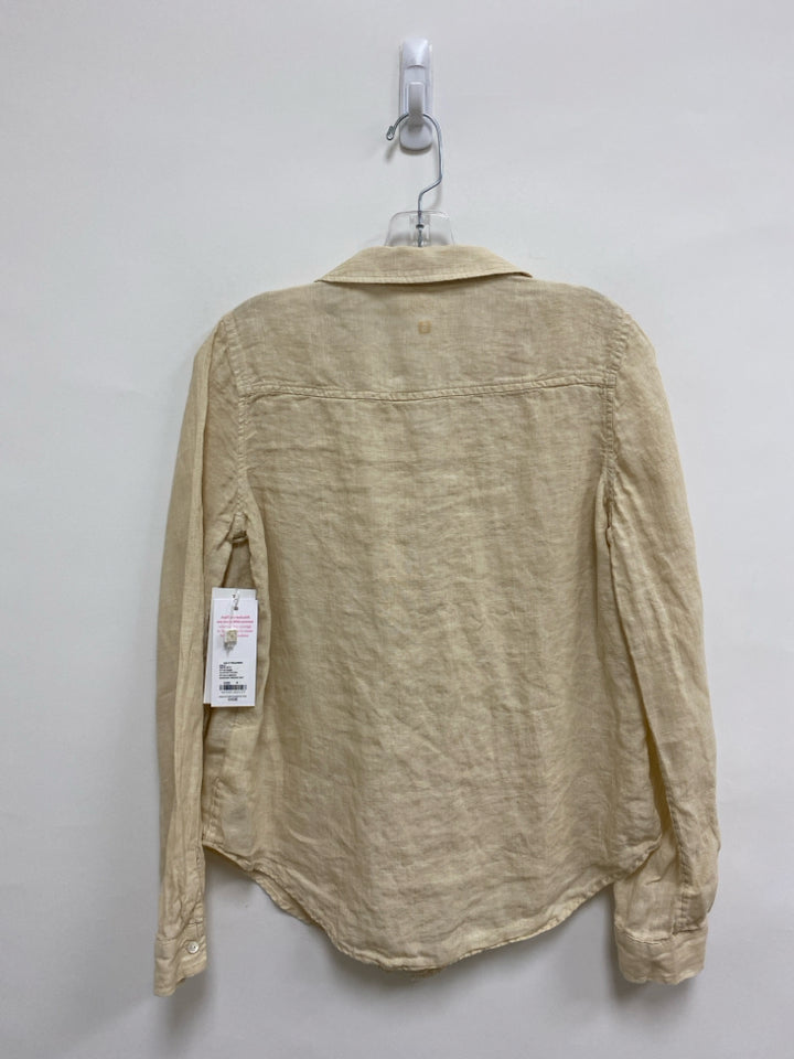 NWT LILLY PULITZER Size S Cream Linen Ladies Top