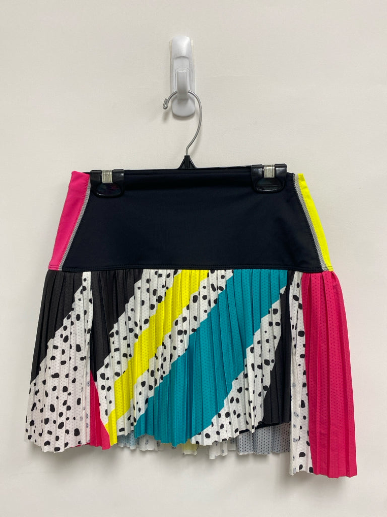 Size S Black/White Pink/Multi Retro Athletic Skort