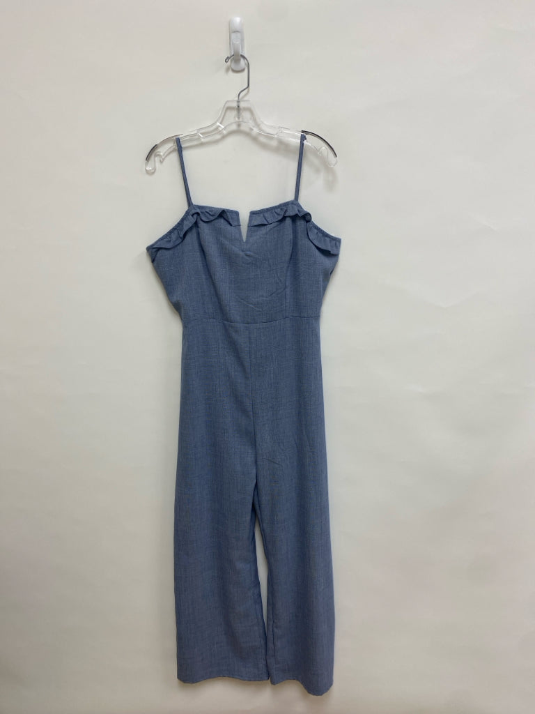 Size L Blue Sleeveless Ladies Jumpsuit