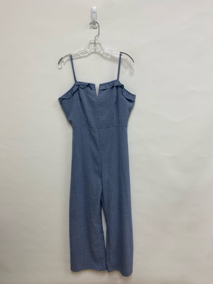 Size L Blue Sleeveless Ladies Jumpsuit