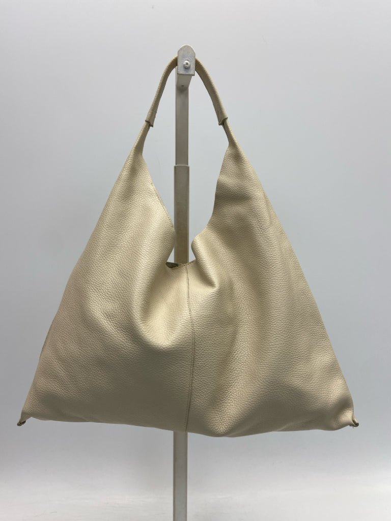 Marcella Bone Pebble Kelly Tote