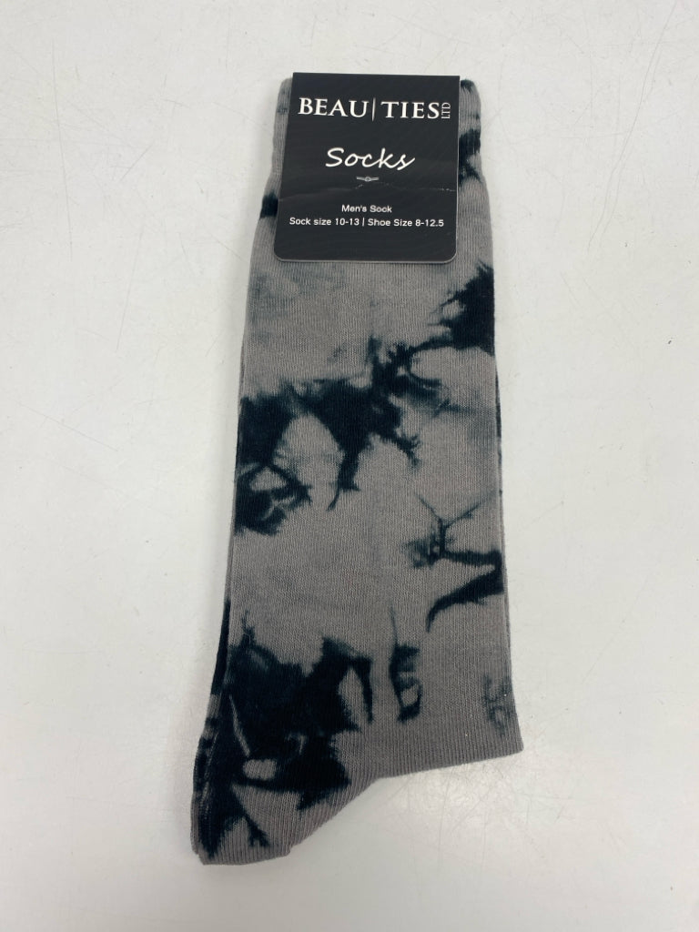 NEW Gray Black Tie Dye Men&