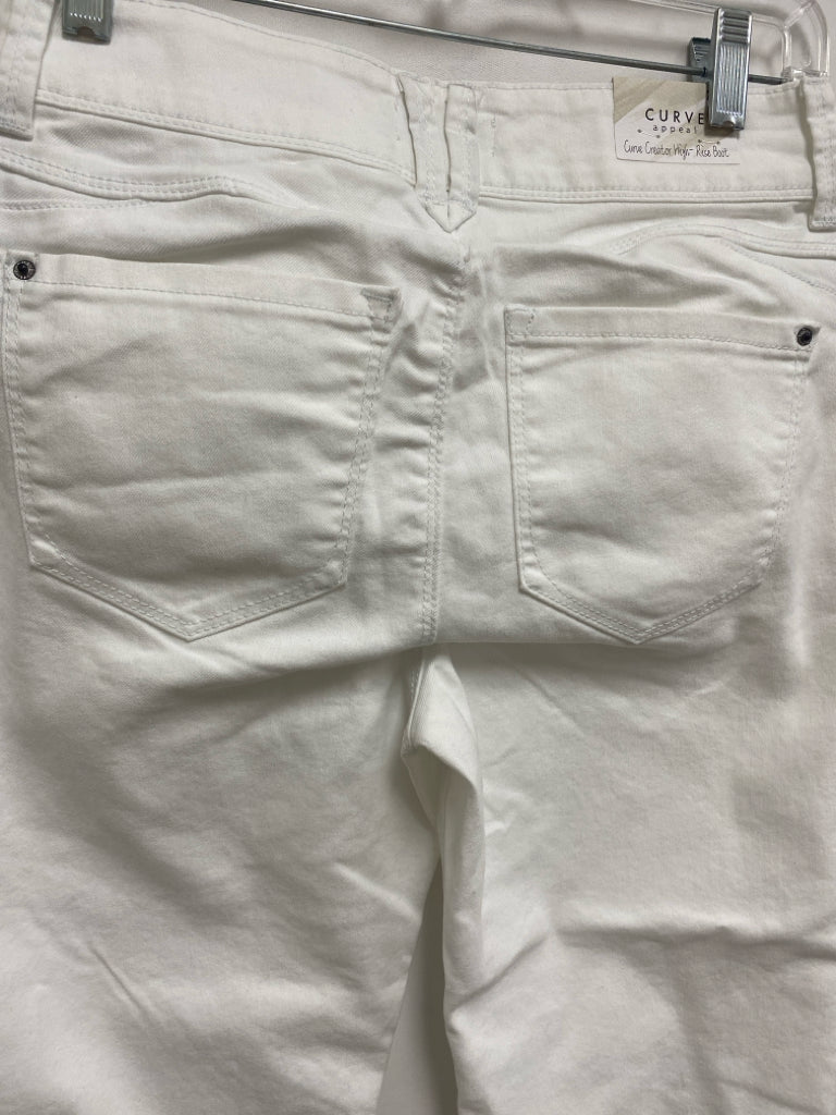 NWT Curve Appeal Size 2 White Ladies Jeans