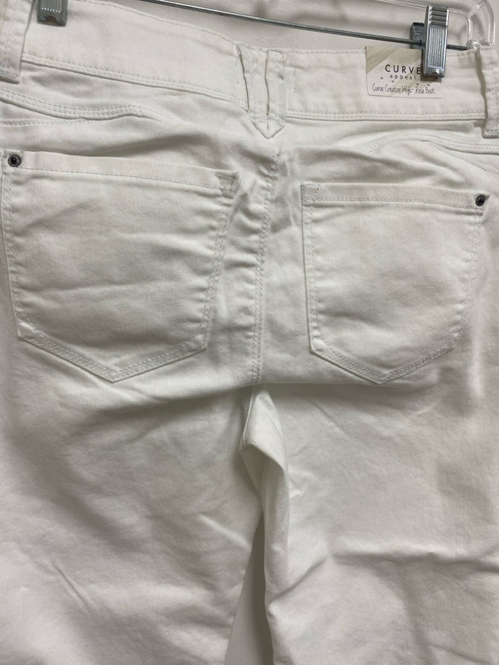 NWT Curve Appeal Size 2 White Ladies Jeans