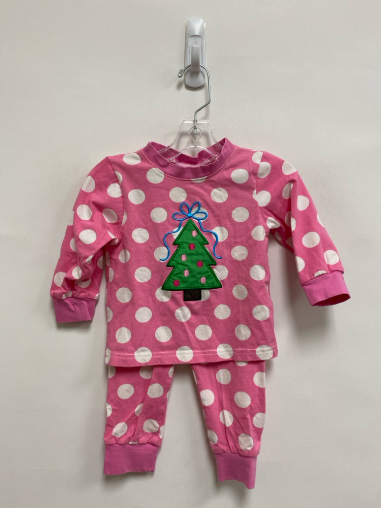 SIZE 12M Pink White Polka Dot Girl&