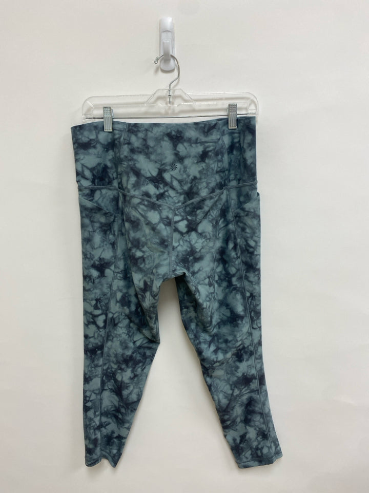 Athleta  SIZE  1X Seafoam Charcoal Tie Dye Plus Size Athletic Legging