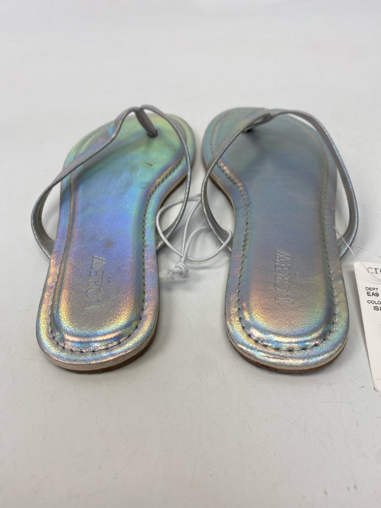 NWT J Crew SIZE 2 Silver Iridescent Girl&