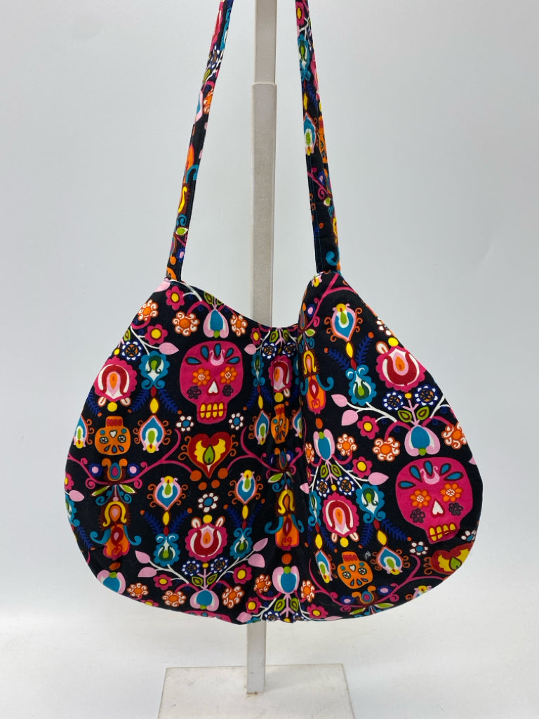Black Multi-Color Tote Bag