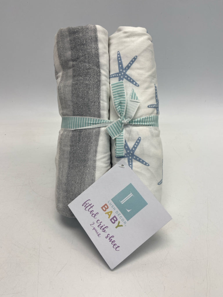 NEW/PKG Gray/White Blue Misc. Baby Gift