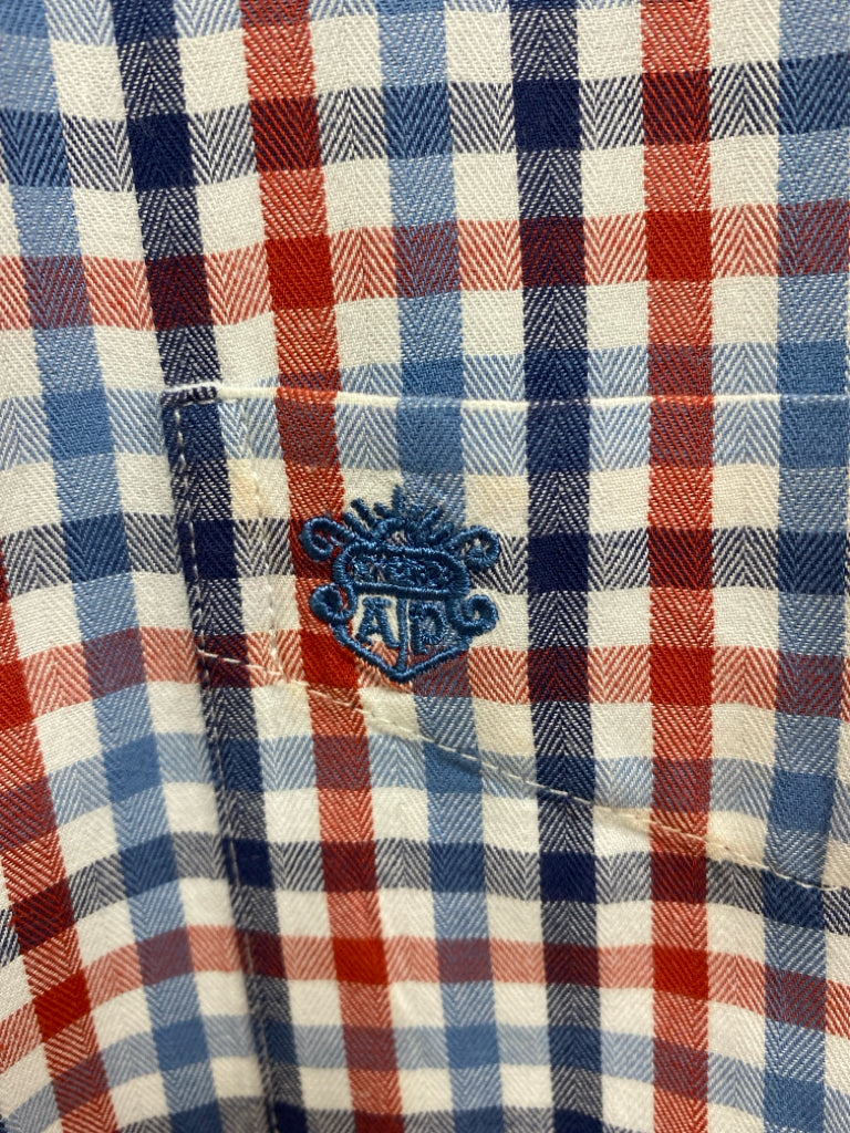 Alan Paine Size XL White Blue/Red Checkered Men&