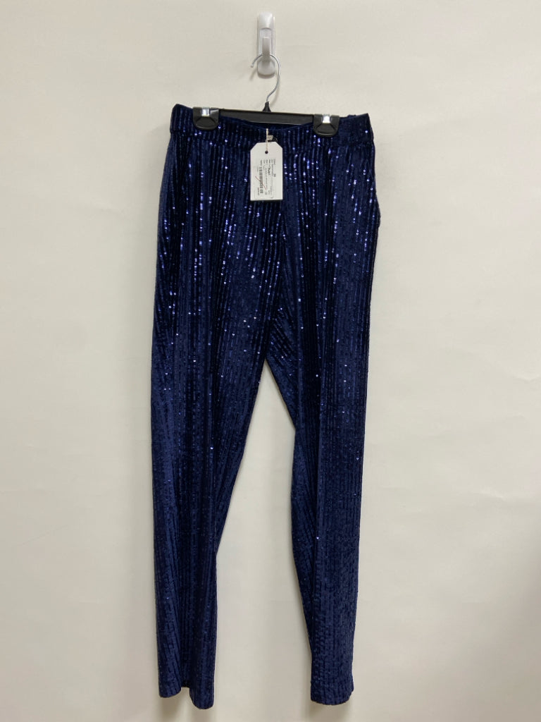 NWT VILAGALLO Size 8 Navy Sequins Ladies Pants