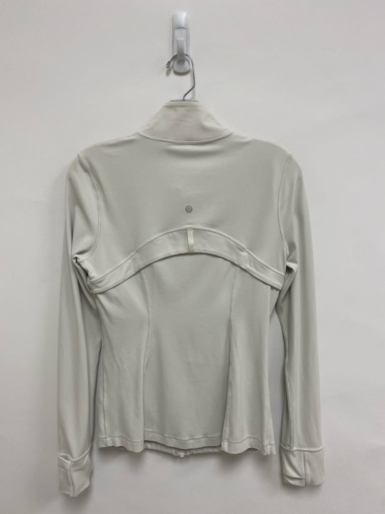 Lululemon Size 8 Cream Zip Down Athletic Jacket